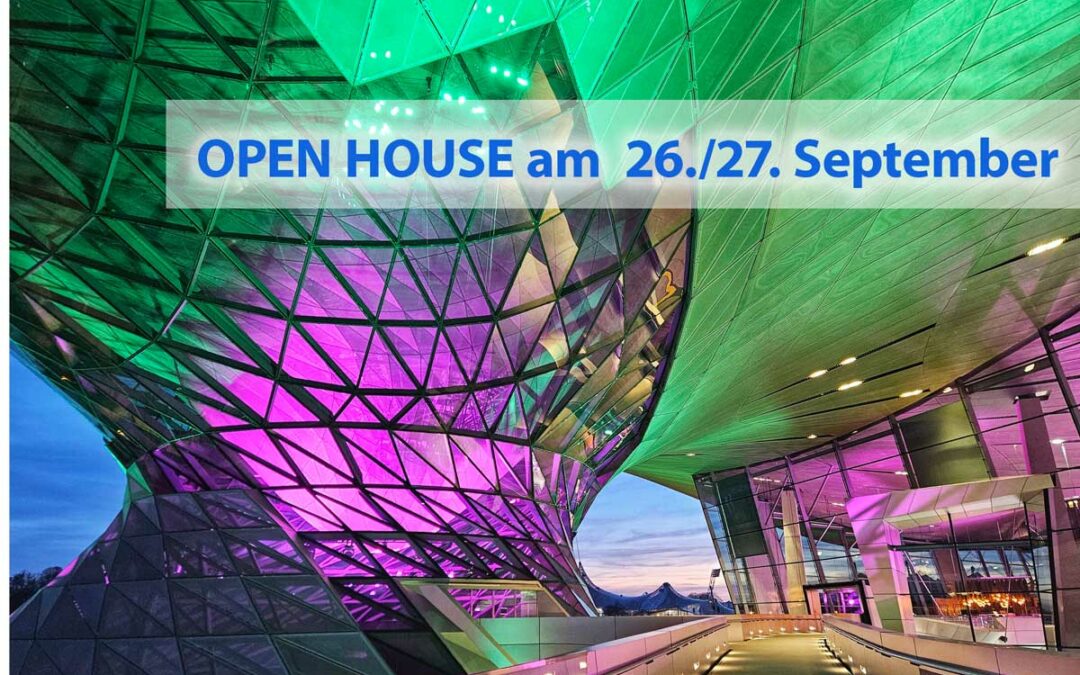 Open House Event am 26. und 27. September 2024